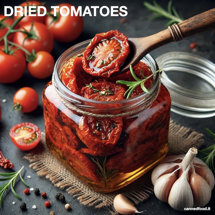 dried tomatoes in oil