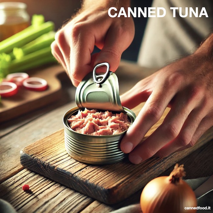 opening a can of tuna