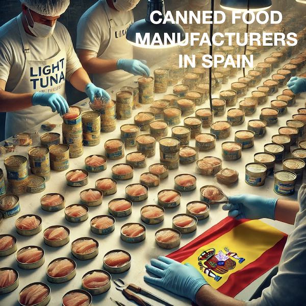 spain canned food production